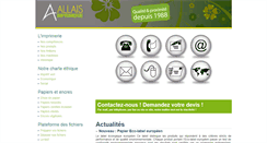 Desktop Screenshot of imprimerie-allais.fr